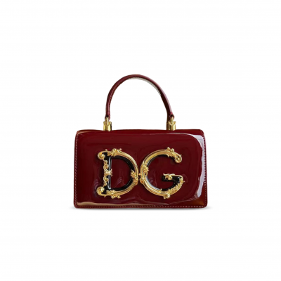 DOLCE GABBANA LEATHER SHOULDER BAG PATENT LEATHER (18*10*5cm)